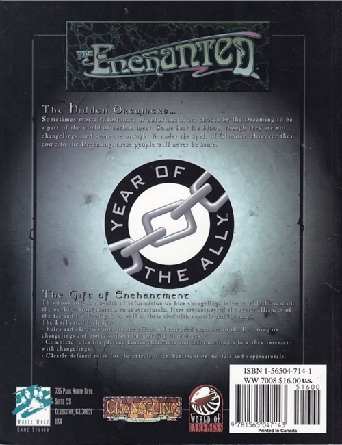 Changeling the Dreaming - The Enchanted (B Grade) (Genbrug)